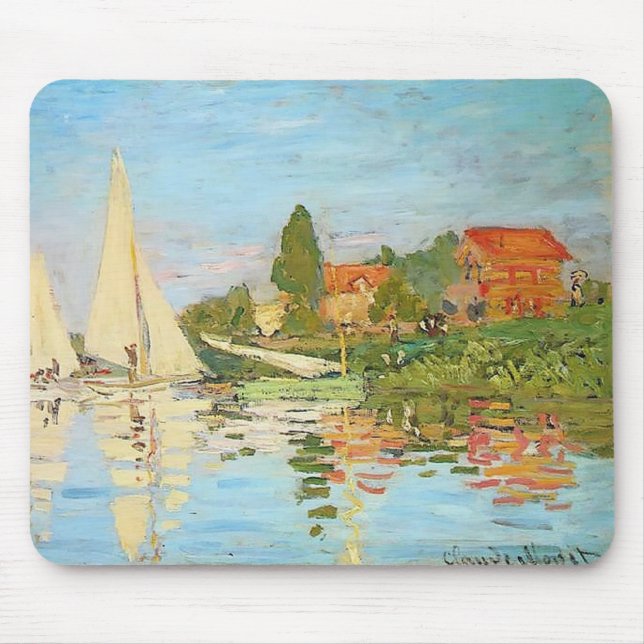 Regatta in Argenteuil durch Claude Monet Mousepad (Vorne)