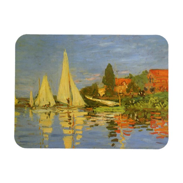 Regatta in Argenteuil von Claude Monet Magnet (Horizontal)