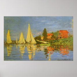 Regatta in Argenteuil von Claude Monet Poster