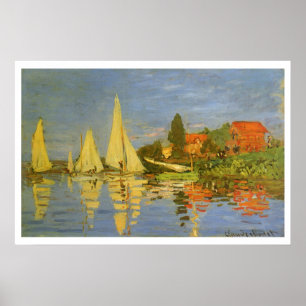 Regatta in Argenteuil von Claude Monet Poster