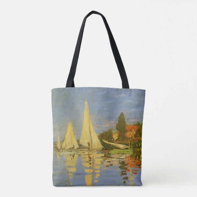 Regatta in Argenteuil von Claude Monet Tasche (Rückseite)