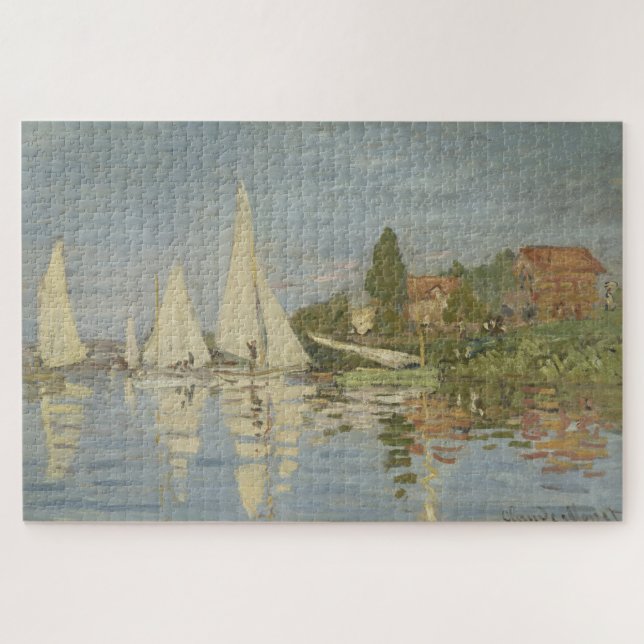 Regattas at Argenteuil, OIl Painting, Claude Monet (Horizontal)