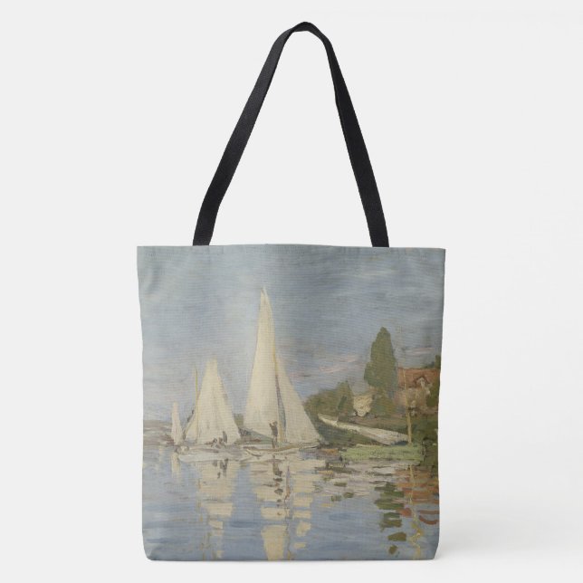 Regattas at Argenteuil, OIl Painting, Claude Monet Tasche (Vorderseite)