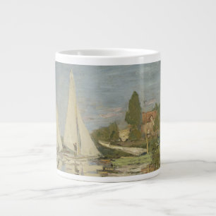 Regatten in Argenteuil, Öl auf Leinwand, Claude Mo Jumbo-Tasse