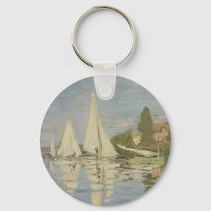 Regatten in Argenteuil, Öl auf Leinwand, Claude Mo Schlüsselanhänger