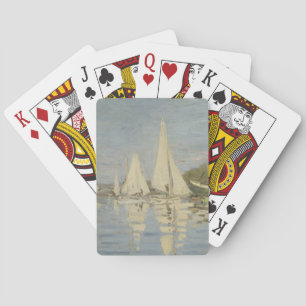 Regatten in Argenteuil, Ölmalerei, Claude Monet Spielkarten