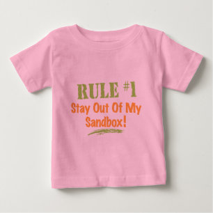 Regel #1 Bleibe aus meinem Sandkasten! Baby T-shirt