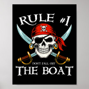 Regel #1 Fallen Sie nicht von Bord Kreuzfahrt Pira Poster