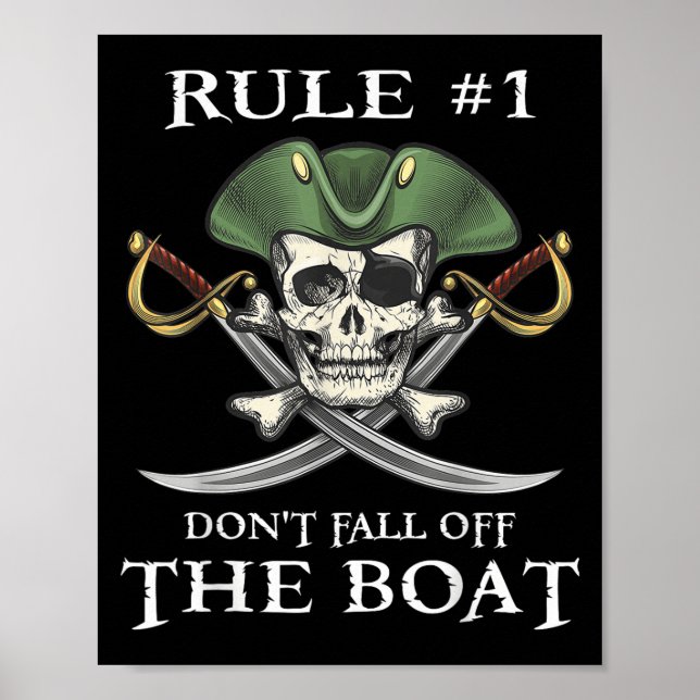 Regel #1 Fallen Sie nicht von der Bootskreuzfahrt- Poster (Vorne)