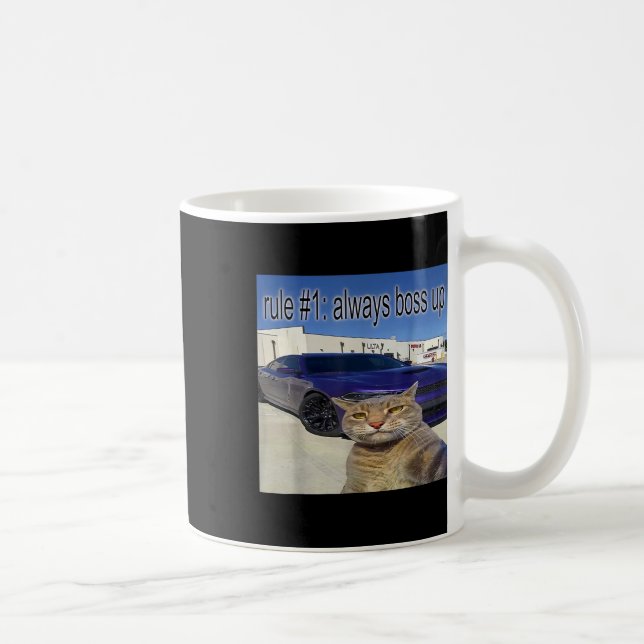 Regel 1 Immer die witzige Katze mit eigenem Ding a Kaffeetasse (Rechts)