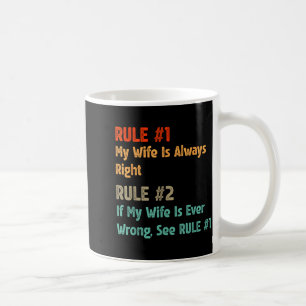 Regel #1 Meine Frau hat immer recht - lustiger sto Kaffeetasse
