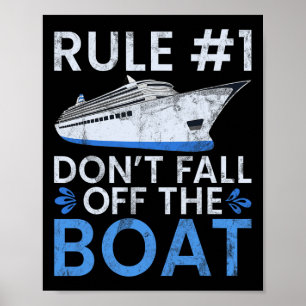 Regel #1: Nicht von der Boat Family Cruise Wear ab Poster