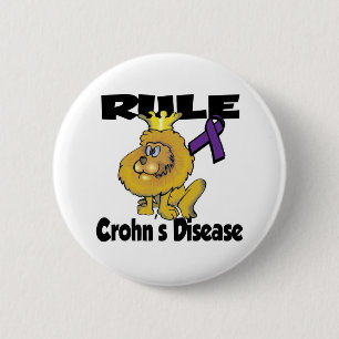 Regel-Kreuz-Krankheit (lila) Button