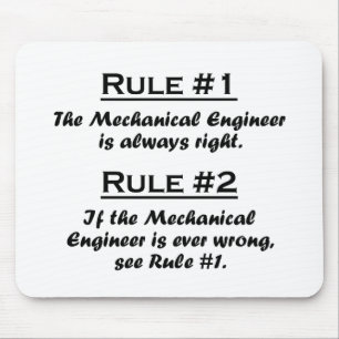Regel-Maschinenbauingenieur Mousepad