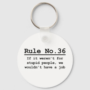 Regel Nr. 36 Schlüsselanhänger