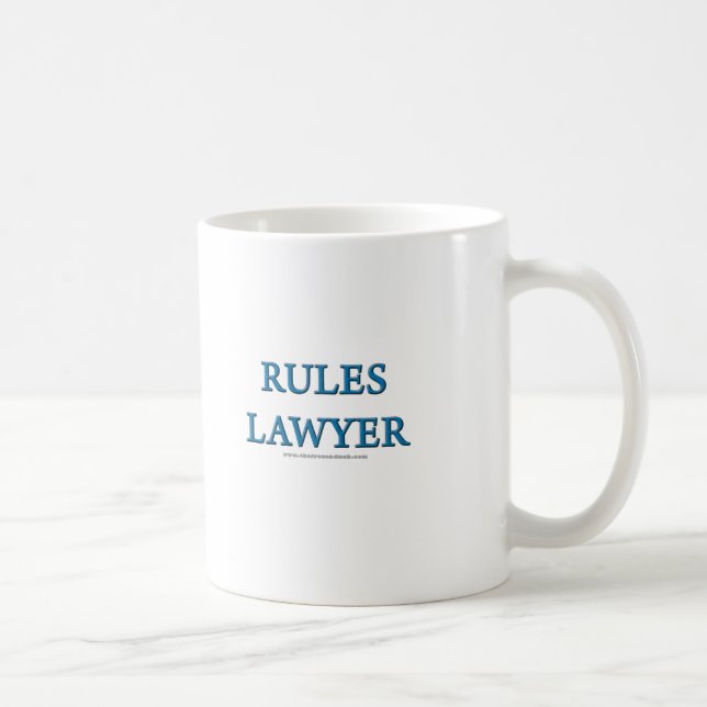 Regel-Rechtsanwalt Kaffeetasse (Rechts)