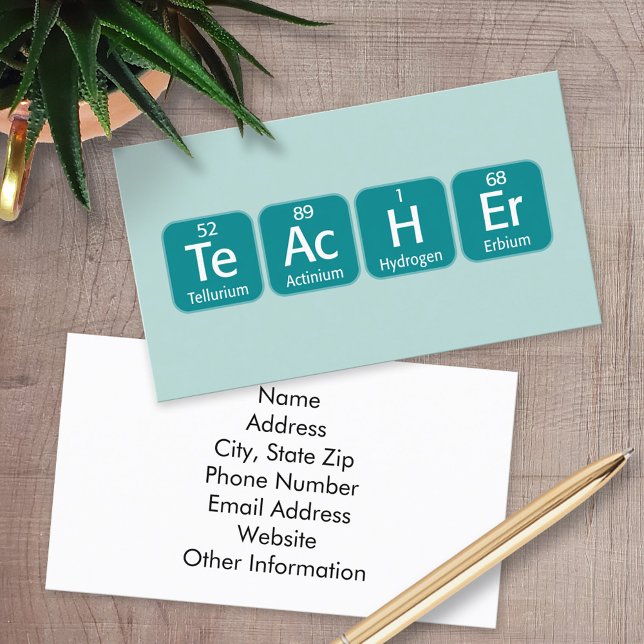 Regelmäßige Schreibweise von Tabellenelementen Visitenkarte (Custom Printed Business Cards)