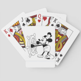 Regelmäßige Spielkarten mit Steamboat Willie Desig
