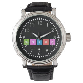 Regelmäßiger Spaß an der Tischchemie Armbanduhr