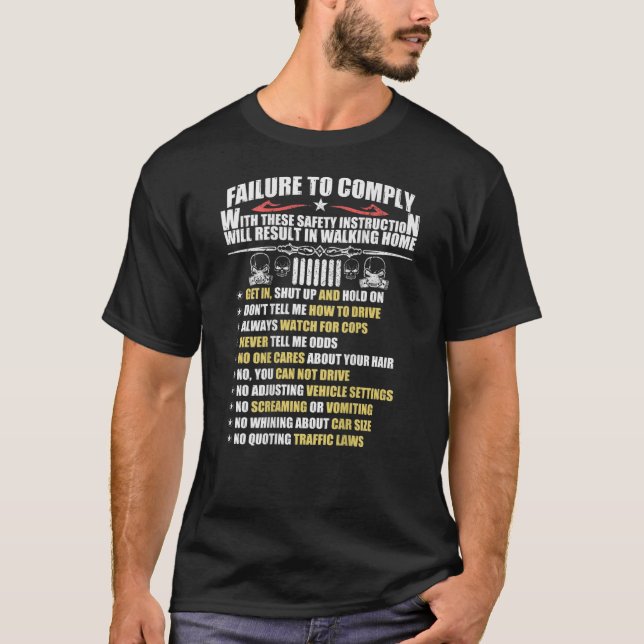 Regeln! 4x4 Offroad-Enthusiasten T-Shirt (Vorderseite)