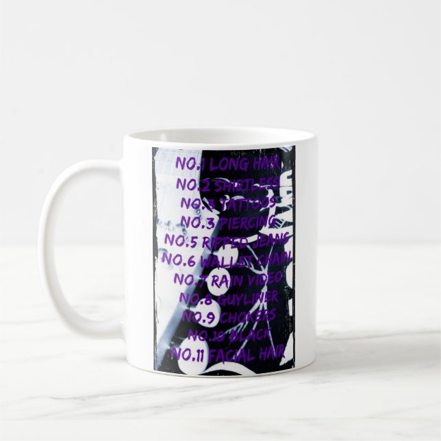 Regeln der Felsen-Stern-Foto-Tasse Kaffeetasse (Links)