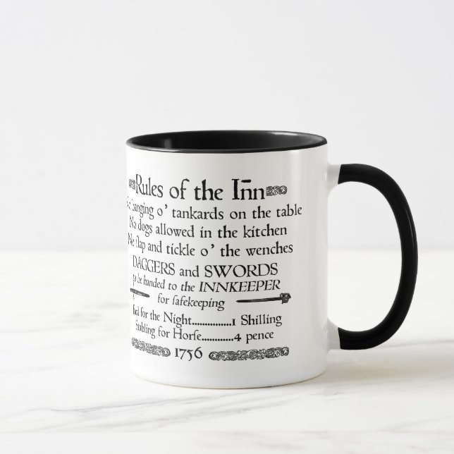 Regeln des Gasthauses, Gastwirt-Zeichen des 18. Tasse (Rechts)