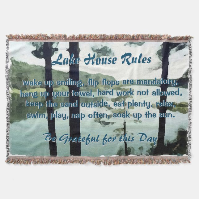 Regeln des Lake House Decke (Vorderseite)
