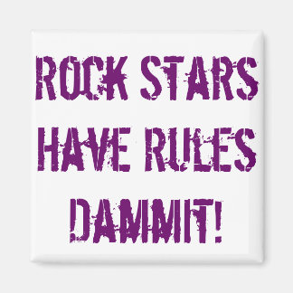 Regeln des Rock Stars Magnet