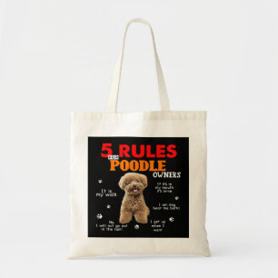Regeln für Besitzer von Poodle Tragetasche