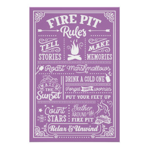 Regeln für Feuerlöschanlagen - beige Poster