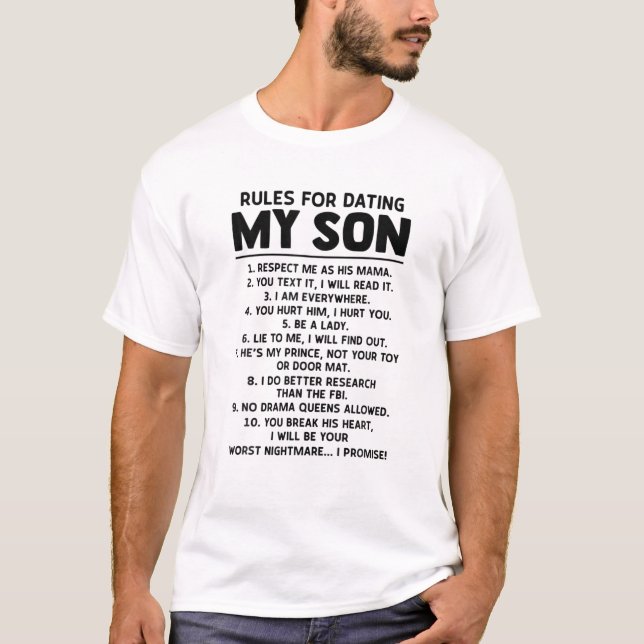 Regeln für mein sonniges Sprichwort Verabredet T-Shirt (Vorderseite)