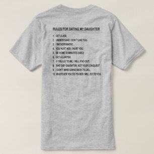 REGELN FÜR VERABREDETEN MEINE TOCHTER T-Shirt
