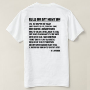 Regeln für verabredeten meinen Sohn T-Shirt