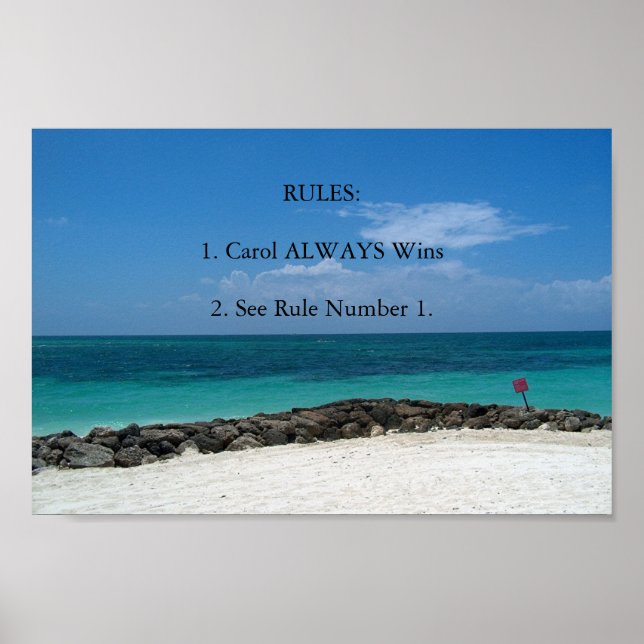 Regeln Poster (Vorne)