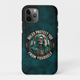 Regeln schützen dich vor dir selbst Teal Smoke Rea Case-Mate iPhone Hülle