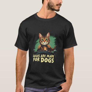 Regeln sind für Hunde Lustiger Autofahrer Katzenli T-Shirt