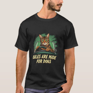 Regeln sind für Hunde Lustiger Autofahrer Katzenli T-Shirt