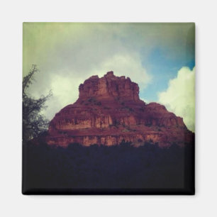 Regen auf Bell-Felsen in Sedona Magnet