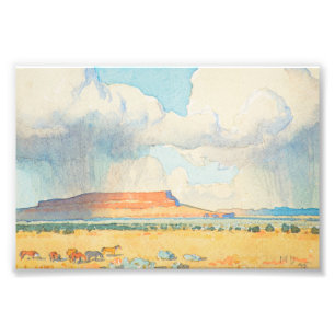 Regen auf dem Mesa von Maynard Dixon Fotodruck