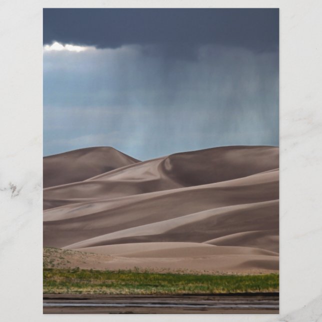 Regen auf den großen Sanddünen (Vorderseite)