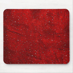 Regen auf Red Leather Mouse Pad Mousepad