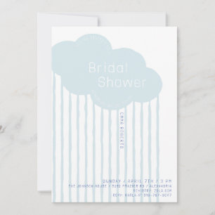 Regen Cloud Bridal Dusche Einladung