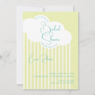 Regen Cloud Bridal Dusche Einladung