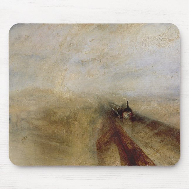 Regen-Dampf Josephs Mallord William Turner | und Mousepad (Vorne)