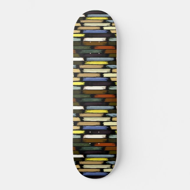 Regen der Farben 4 Skateboard (Vorderseite)