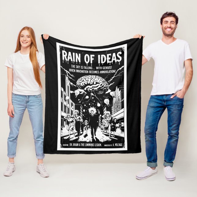 Regen der Ideen Fleecedecke (Beispiel)