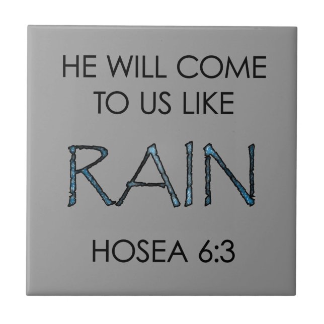 Regen Fliese (Vorderseite)