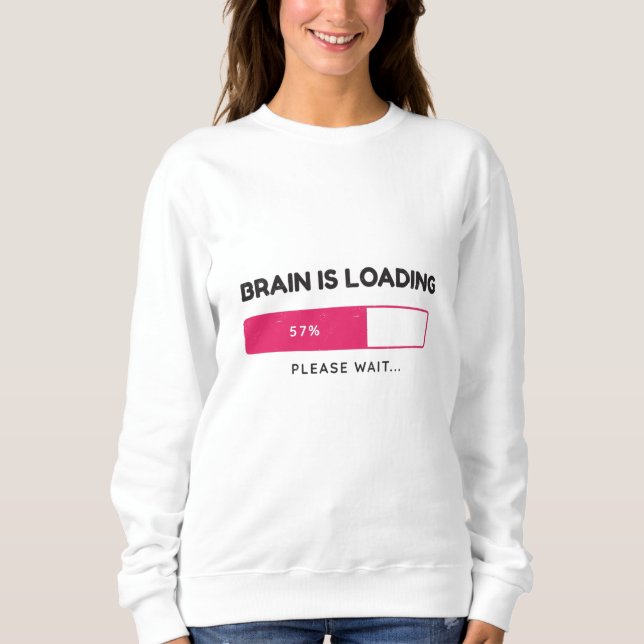 Regen geladen, bitte warten sweatshirt (Vorderseite)