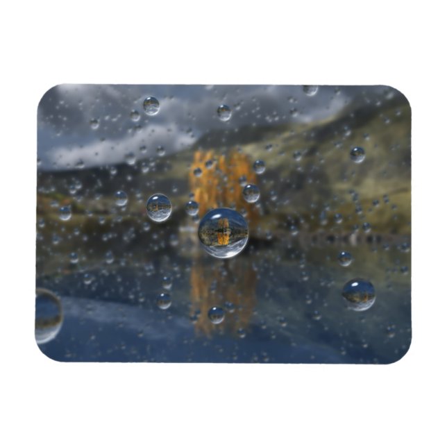 Regen im Glen Flexibler Magnet (Horizontal)