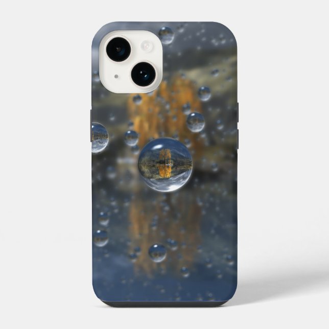 Regen im Glen-iPhone-Fall iPhone 14 Hülle (Rückseite)